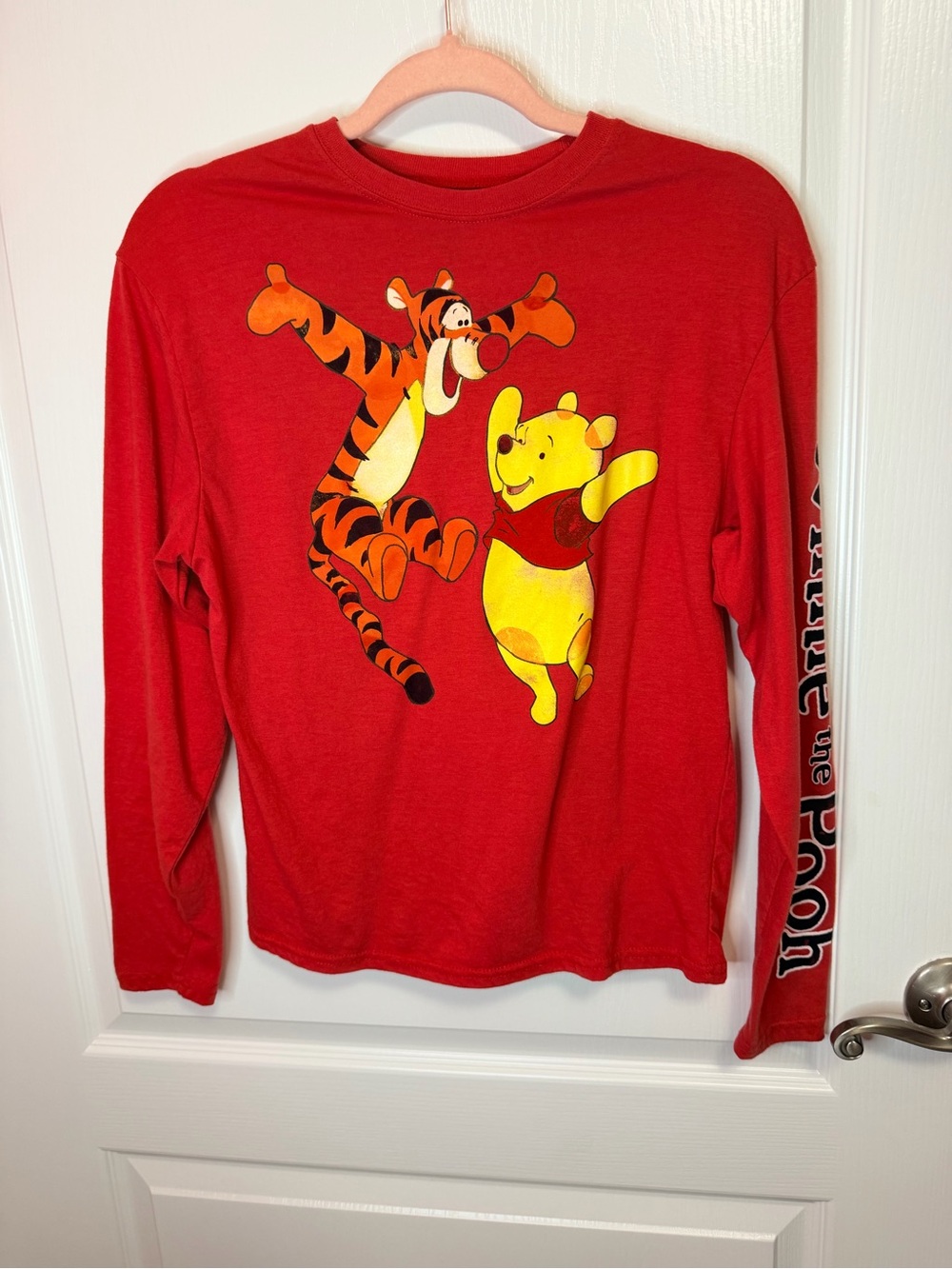Disney Red Winnie the Pooh & Tigger Long Sleeve Tee